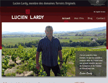 Tablet Screenshot of lucien-lardy.com